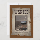 Wild West Corporate Funktion - Einladung (Rückseite)