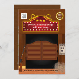 Wild West Corporate Funktion - Einladung