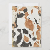 Wild West Country Western Weihnachten Party Einladung (Rückseite)