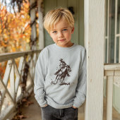Wild West Cowboy auf Long Sleeve Boys T - Shirt