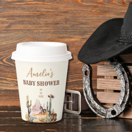 Wild West Cowboy Baby Shower Pappbecher