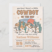 Wild West Cowboy Baby Shower Party Einladung (Vorderseite)