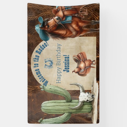 Wild West Cowboy Banner (Vertikal)
