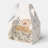 Wild West Cowboy Birthday Party Geschenkschachtel (Rückseite)