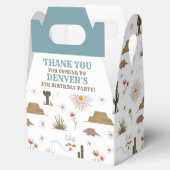 Wild West Cowboy Birthday Party Geschenkschachtel (Geöffnet)