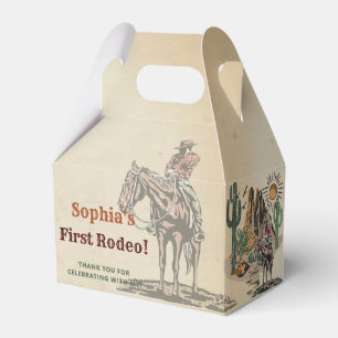 Wild West Cowboy Birthday Party Geschenkschachtel