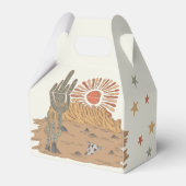 Wild West Cowboy Birthday Party Geschenkschachtel (Rückseite)