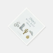 Wild West Cowboy Birthday Party Serviette (Ecke)