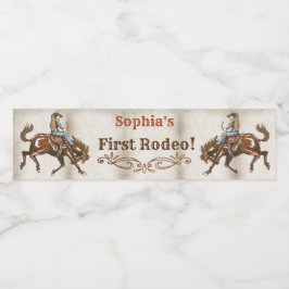 Wild West Cowboy Birthday Party Wasserflaschenetikett