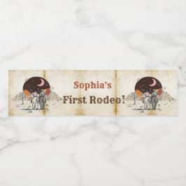 Wild West Cowboy Birthday Party Wasserflaschenetikett