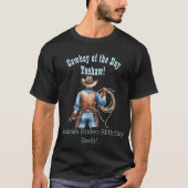 Wild West Cowboy Birthday T - Shirt (Vorderseite)