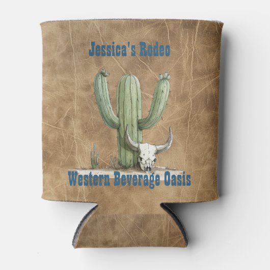 Wild West Cowboy Cooler Dosenkühler (Vorderseite)