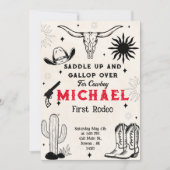 Wild West Cowboy Country Einladung (Vorderseite)