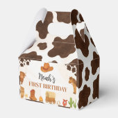 Wild West Cowboy Country Western Geburtstag Geschenkschachtel (Rückseite)