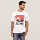 Wild West Cowboy Cowgirl T-Shirt (Vorne ganz)