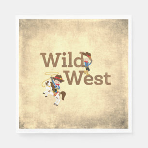 Wild West Cowboy Cowgirl Western Theme Serviette