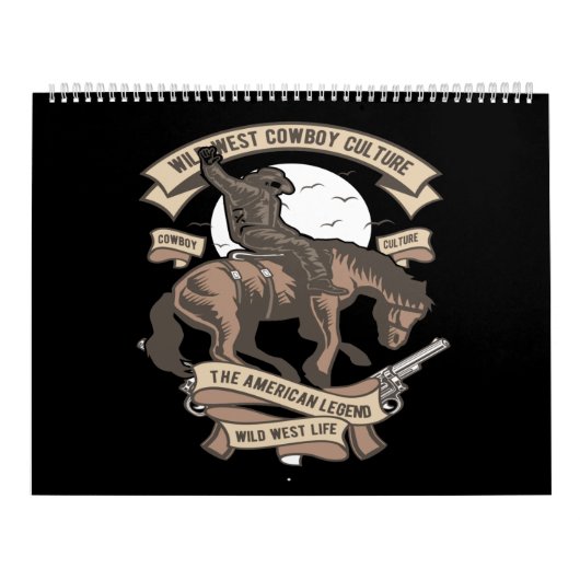 wild west cowboy culture the american legend wild kalender (Titelbild)