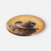 Wild West Cowboy Hat Cake Pappteller (Schrägansicht)