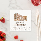 Wild West Cowboy Kindergeburtstag Party Serviette (Beispiel)