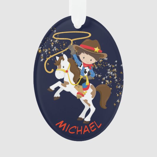 Wild West Cowboy Ornament (Vorderseite)