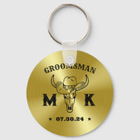 Wild West Cowboy Personalisierte Monogram-Trauzeug