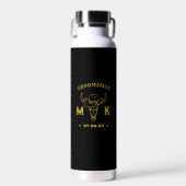 Wild West Cowboy Personalisierte Monogram-Trauzeug Trinkflasche (Vorne)