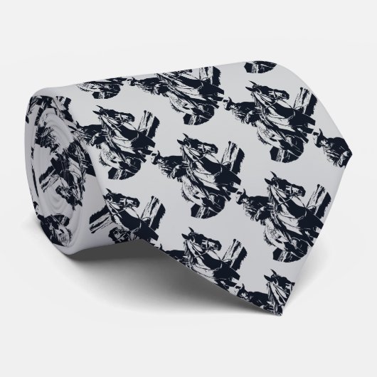 Wild West Cowboy Pferdereiten Krawatte (Gerollt)