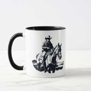 Wild West Cowboy Pferdereiten Tasse