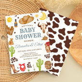 Wild West Cowboy Rodeo Baby Shower Einladung