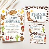 Wild West Cowboy Rodeo Baby Shower Einladung