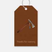 Wild West Cowboy Themed Birthday Guest Favor Geschenkanhänger (Rückseite)