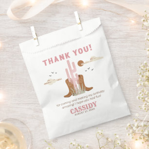 Wild West Cowgirl Birthday Party Gunst Bag Geschenktütchen