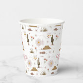 Wild West Cowgirl Birthday Party Paper Cups Pappbecher (Rechts)