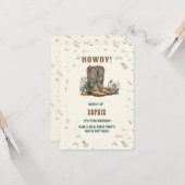 Wild West Cowgirl Gruß Geburtstag Gruß Karte (Vorderseite/Rückseite Beispiel)