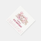 Wild West Cowgirl Kindergeburtstag Party Serviette (Ecke)