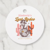 Wild West Cowgirl Last Rodeo Junggeselinnen-Abschi Geschenkanhänger (Vorderseite)