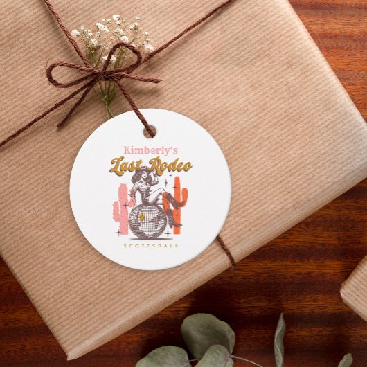 Wild West Cowgirl Last Rodeo Junggeselinnen-Abschi Geschenkanhänger