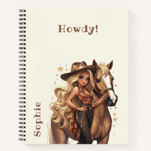 Wild-West-Cowgirl Notizblock