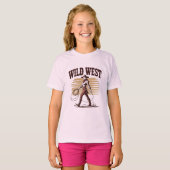 Wild West Cowgirl – Retro T-Shirt (Vorne ganz)
