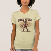 Wild West Cowgirl – Retro T-Shirt (Vorderseite)
