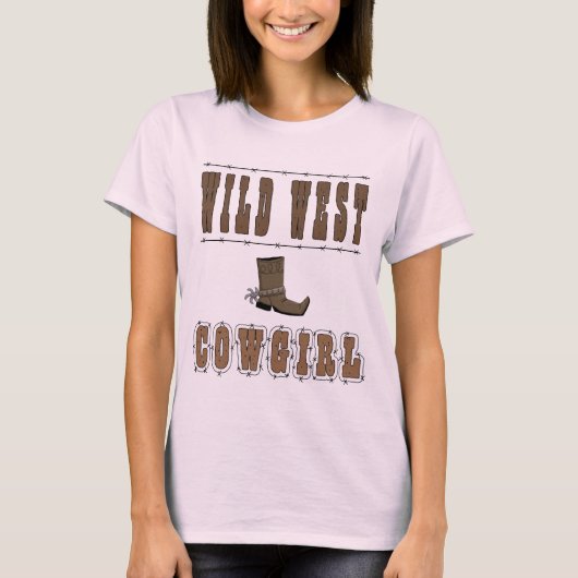 Wild West Cowgirl Style T-Shirt (Vorderseite)