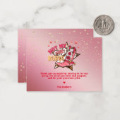 Wild West Cowgirl Thankyou Note Card Mitteilungskarte (Vorderseite/Rückseite Beispiel)