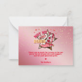 Wild West Cowgirl Thankyou Note Card Mitteilungskarte (Vorderseite)