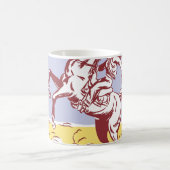 Wild West Cowgirl: Vintage Linie Zeichnend. Kaffeetasse (Mittel)