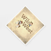 Wild West Cowpoke Rodeo Party Paper Napkin Serviette (Ecke)