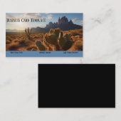 Wild West Desert Sunset Western Business Card Visitenkarte (Vorne/Hinten)