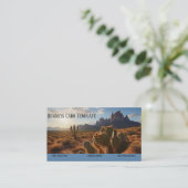Wild West Desert Sunset Western Business Card Visitenkarte (Stehend Vorderseite)