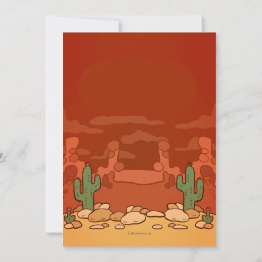 Wild-West-Einladung Einladung (Rückseite)