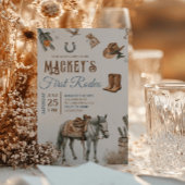 Wild West First Rodeo Cowboy Birthday Western Einladung