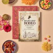 Wild West First Rodeo Einladung zum Geburtstag